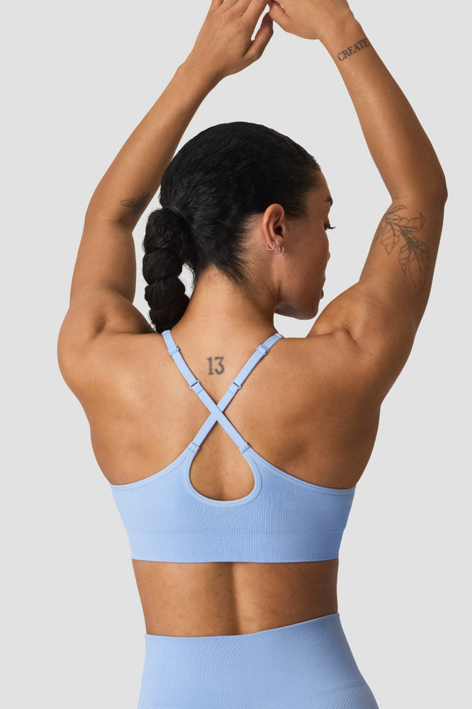 ICIW Sculpt Seamless V-neck Sports Bra Banner Blue