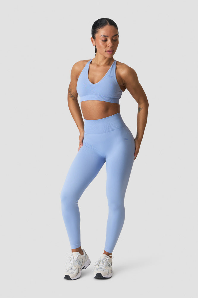 ICIW Sculpt Seamless V-neck Sports Bra Banner Blue