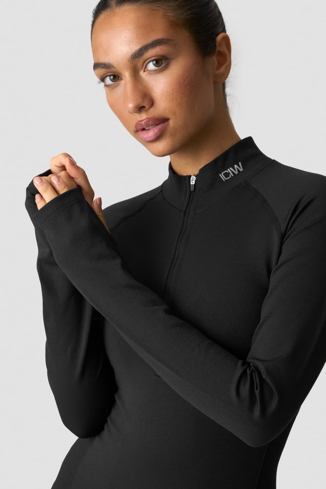 ICIW Define Thermal Seamless 1/2 Zip LS Black