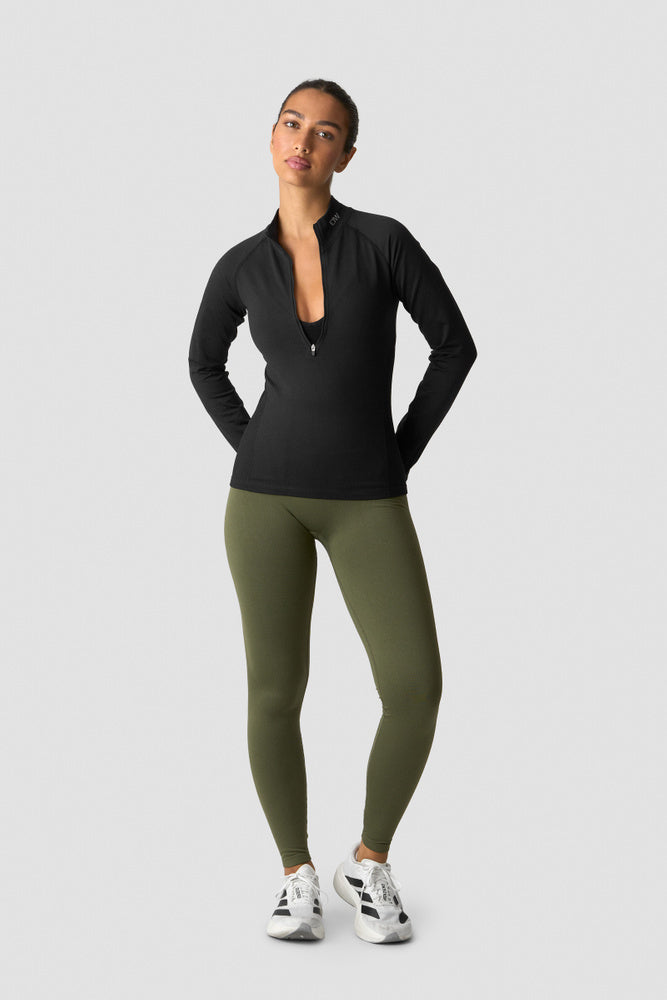 ICIW Define Thermal Seamless 1/2 Zip LS Black