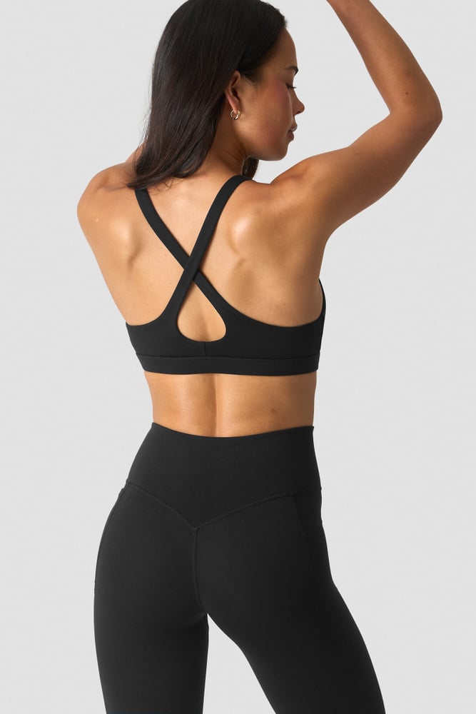 ICIW Luxe V-neck Sports Bra Black