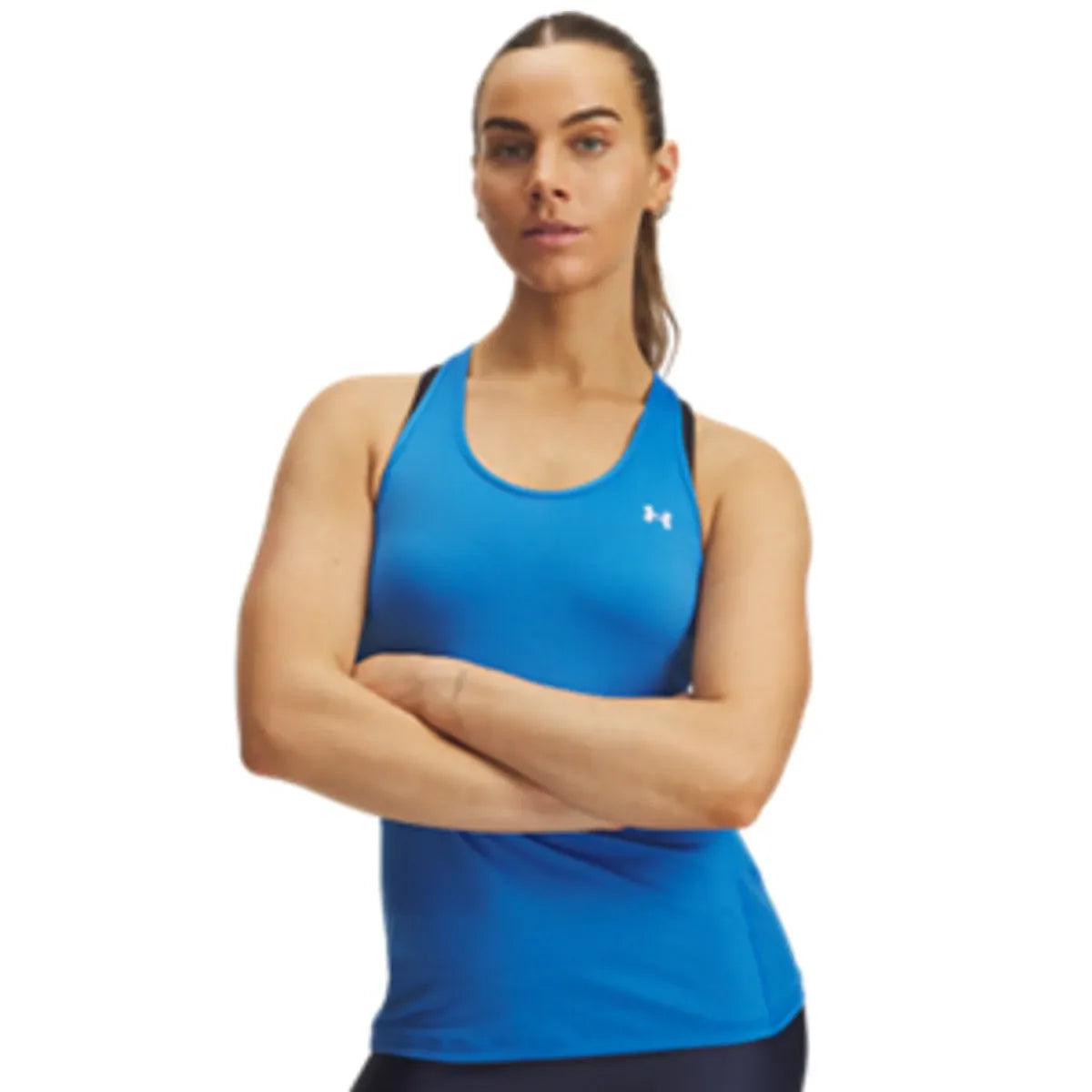 Under Armour Tech Mesh Racer Tank Blue Atlantis