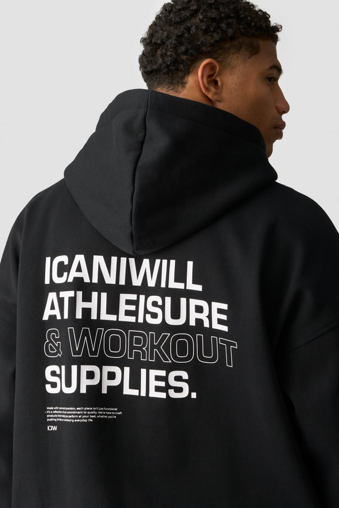 ICIW Everyday Relaxed Hoodie Print Black 13795