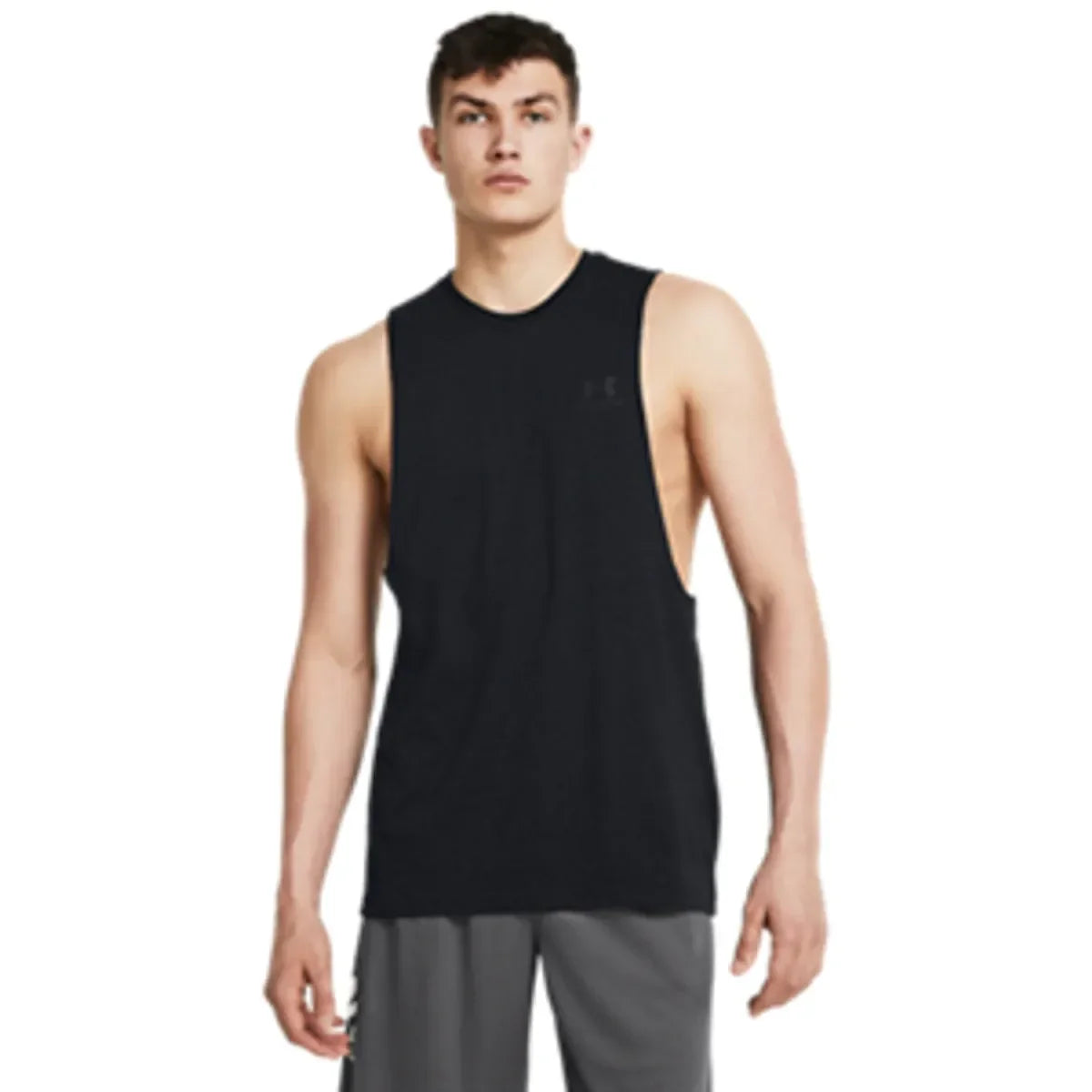 Under Armour UA LEFT CHEST CUT OFF TANK Black