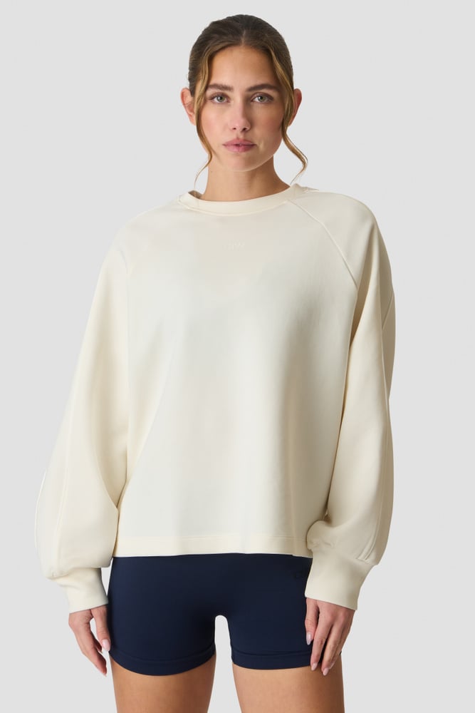 ICIW Contrast Crewneck  Ivory