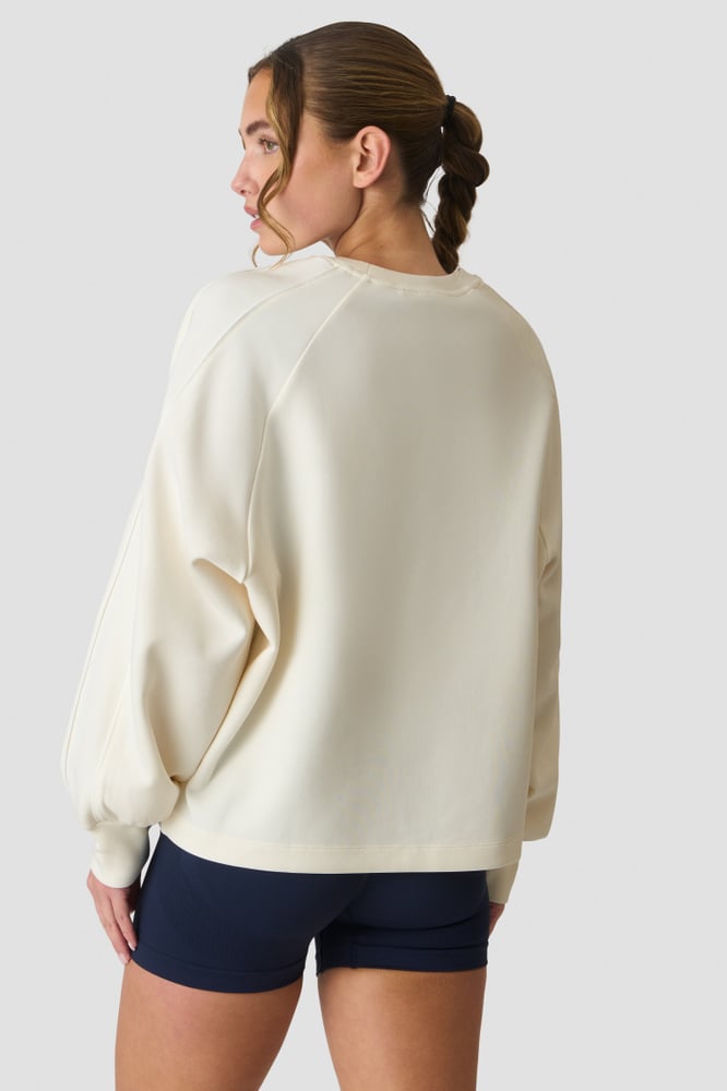 ICIW Contrast Crewneck  Ivory