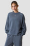 ICIW Contrast Crewneck  Misty Blue