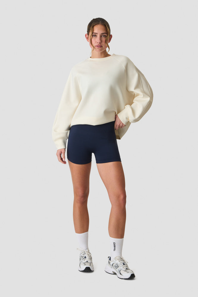 ICIW Contrast Crewneck  Ivory