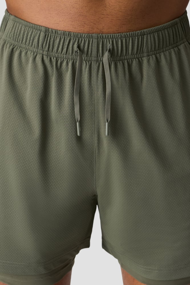 ICIW Stride 2-In-1 Shorts Warm Green