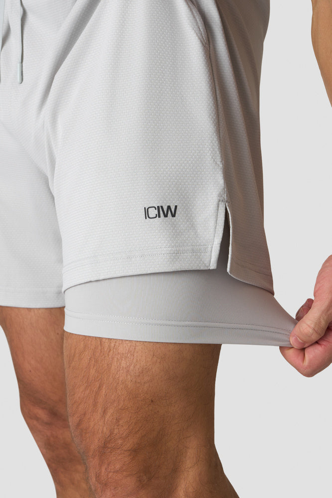 ICIW Stride 2-in-1 Shorts  Lunar Grey