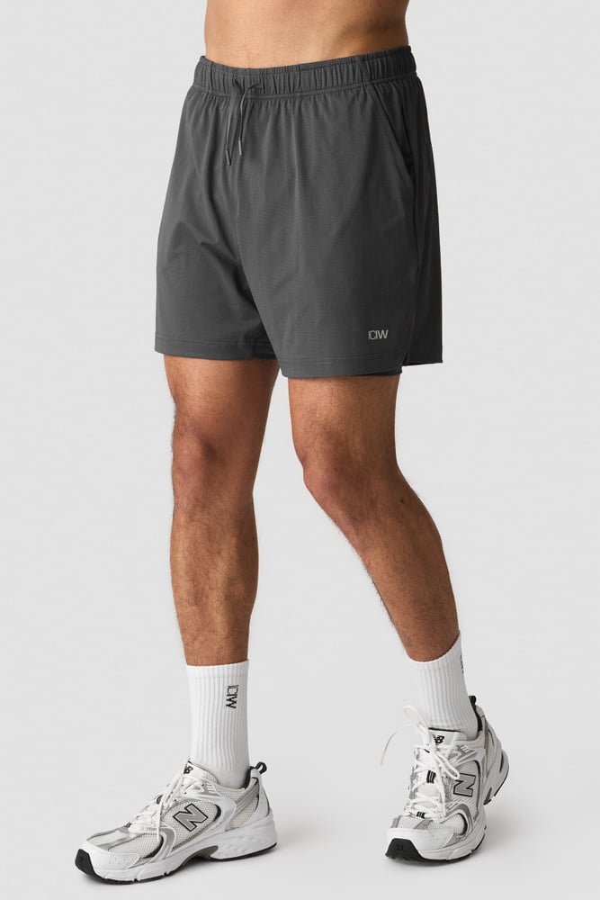 ICIW Stride 2-in-1 Shorts Charcoal grey