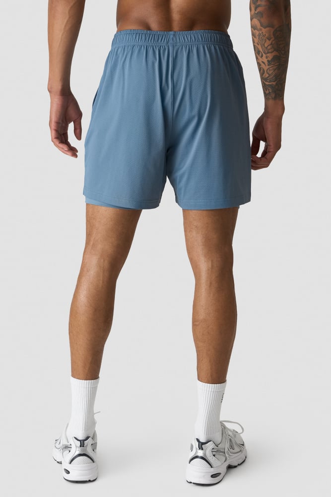 ICIW Stride 2-in-1 Shorts Washed blue