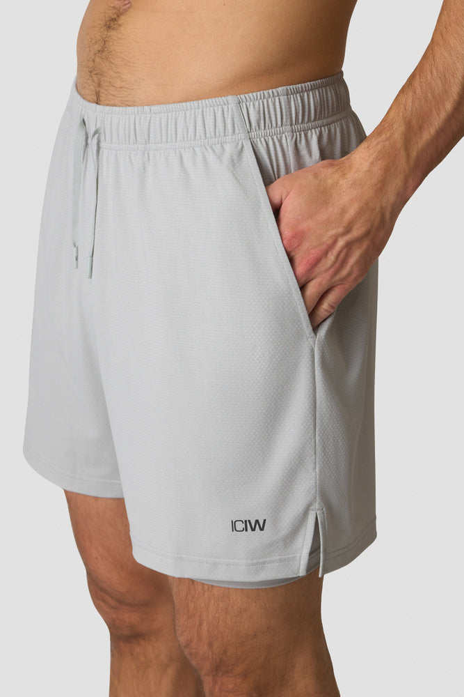 ICIW Stride 2-in-1 Shorts  Lunar Grey