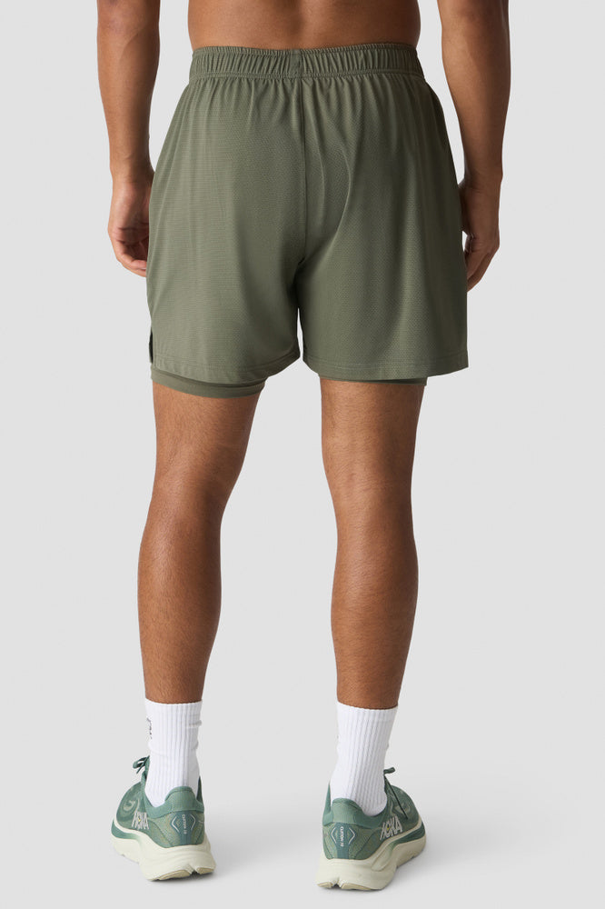 ICIW Stride 2-In-1 Shorts Warm Green