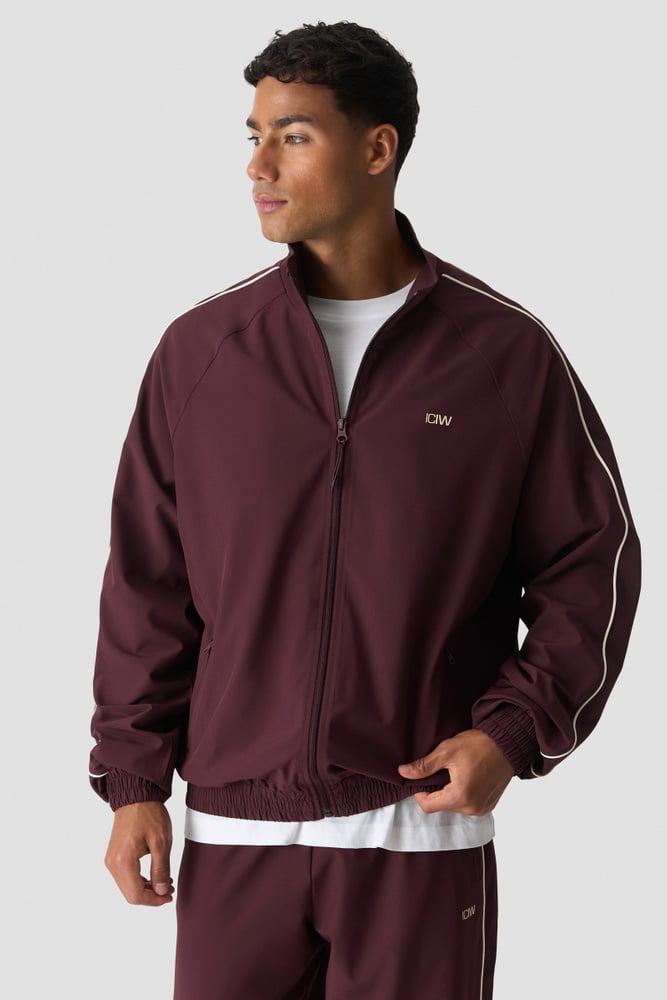 ICIW Contrast Track Jacket Espresso