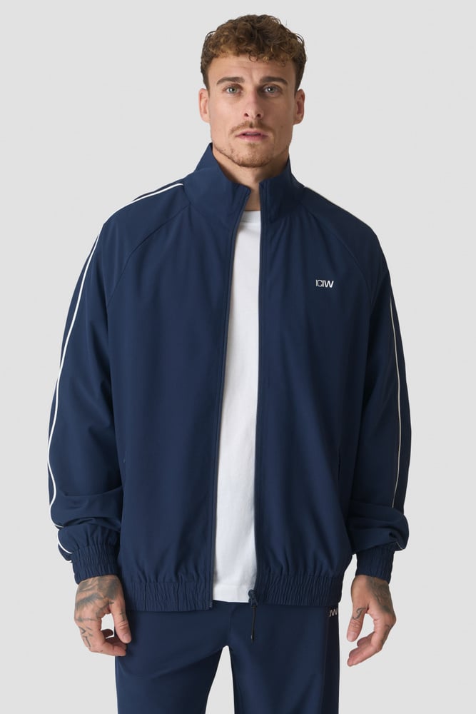 ICIW Contrast Track Jacket  Midnight Blue