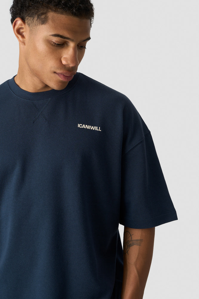 ICIW Everyday Oversized Terry T-shirt Midnight Blue