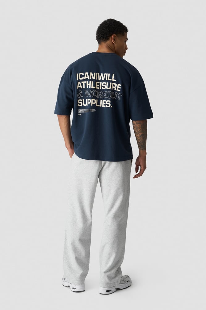 ICIW Everyday Oversized Terry T-shirt Midnight Blue