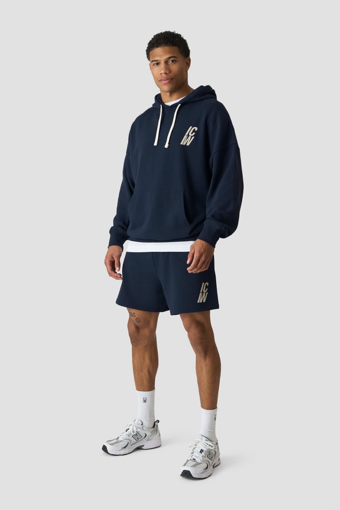 ICIW Everyday Terry Relaxed Hoodie Midnight Blue