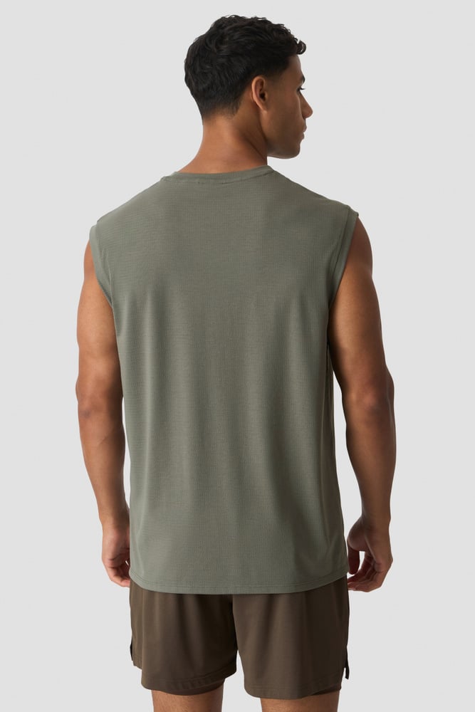 ICIW Stride Sleeveless Tee Dri-Release Warm Green