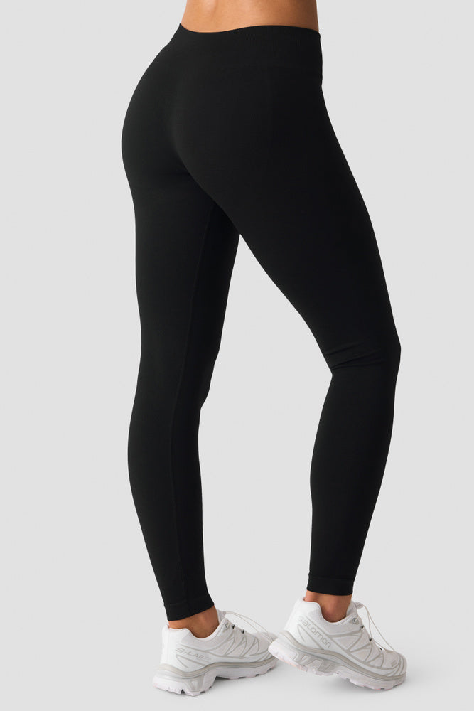 ICIW Smooth Seamless Mid Waist Tights Black