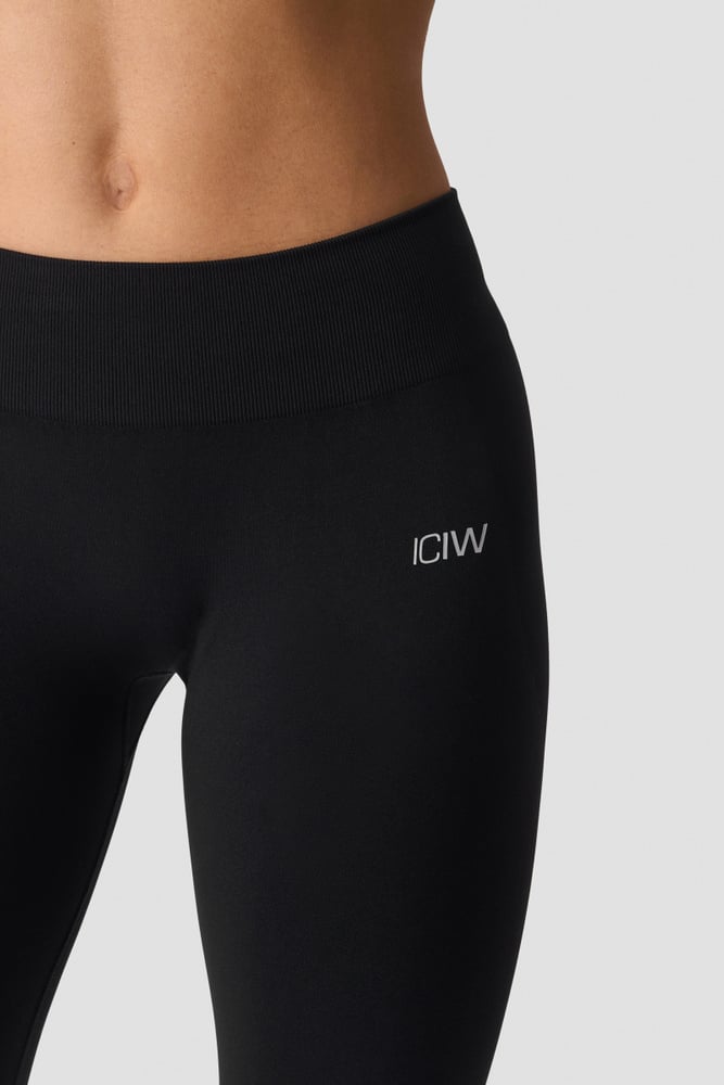ICIW Smooth Seamless Mid Waist Tights Black