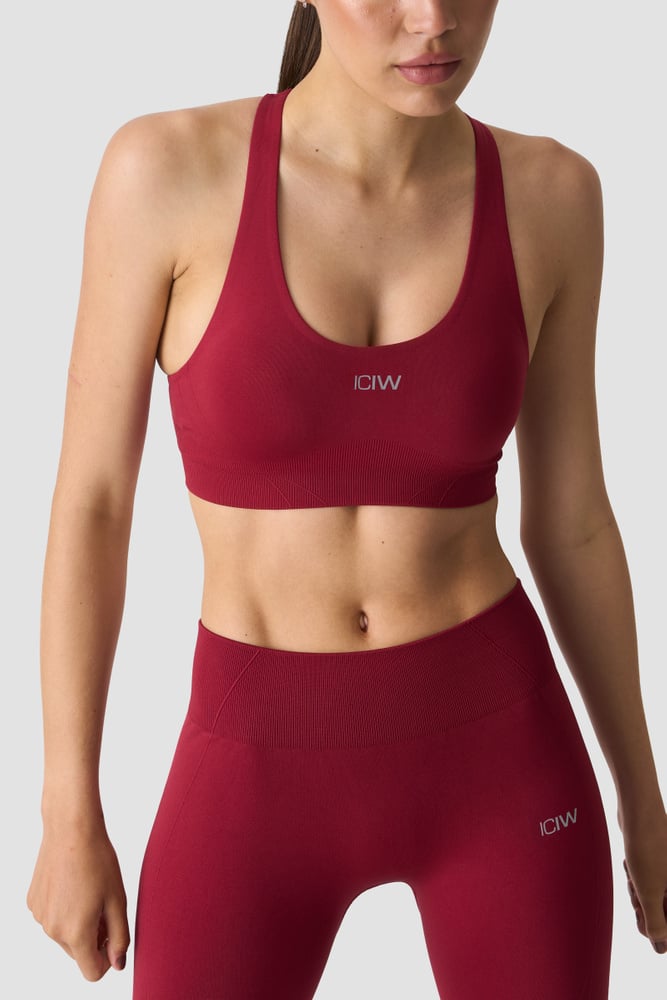 ICIW Shape Mid Support Sports Bra dark berry