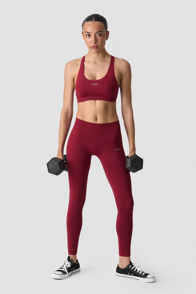 ICIW Shape Mid Support Sports Bra dark berry