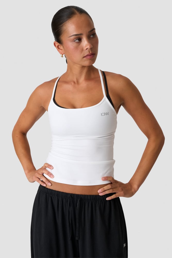 ICIW Luxe Strappy Tank White Snow