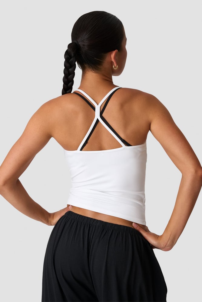 ICIW Luxe Strappy Tank White Snow