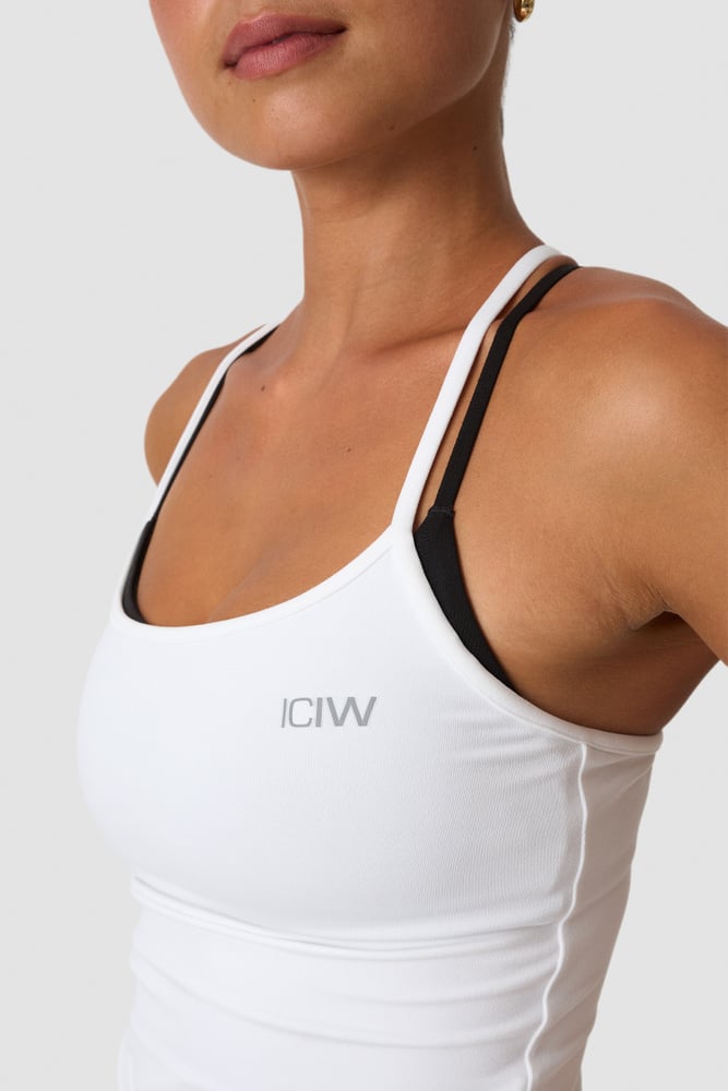 ICIW Luxe Strappy Tank White Snow