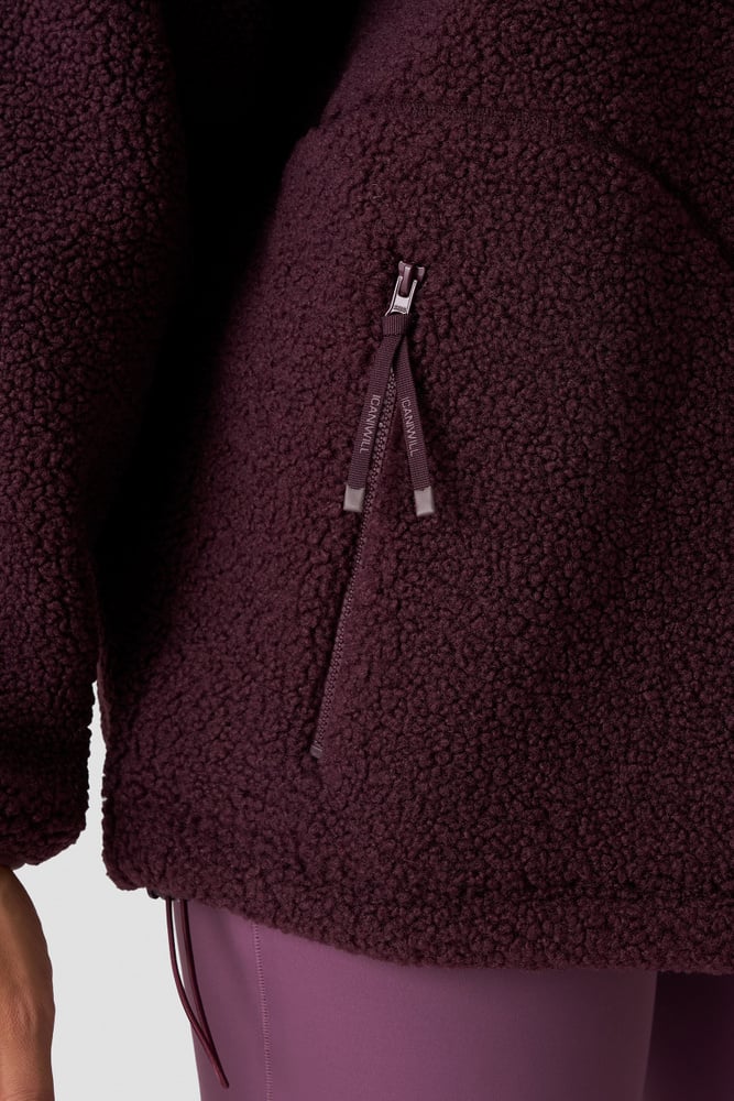 ICIW Essential Fleece Zip Jacket Maroon