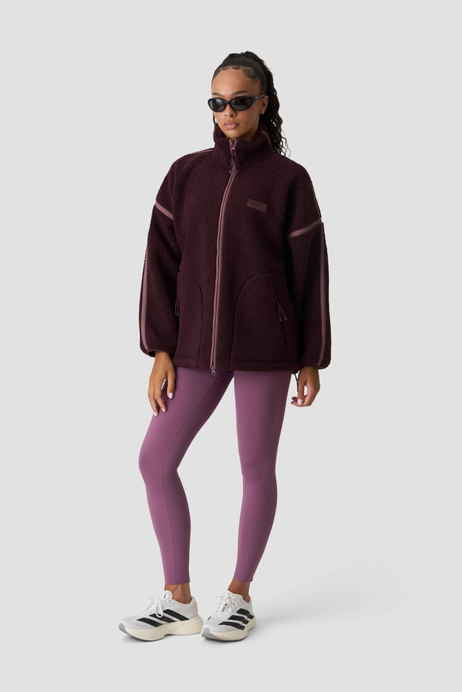 ICIW Essential Fleece Zip Jacket Maroon