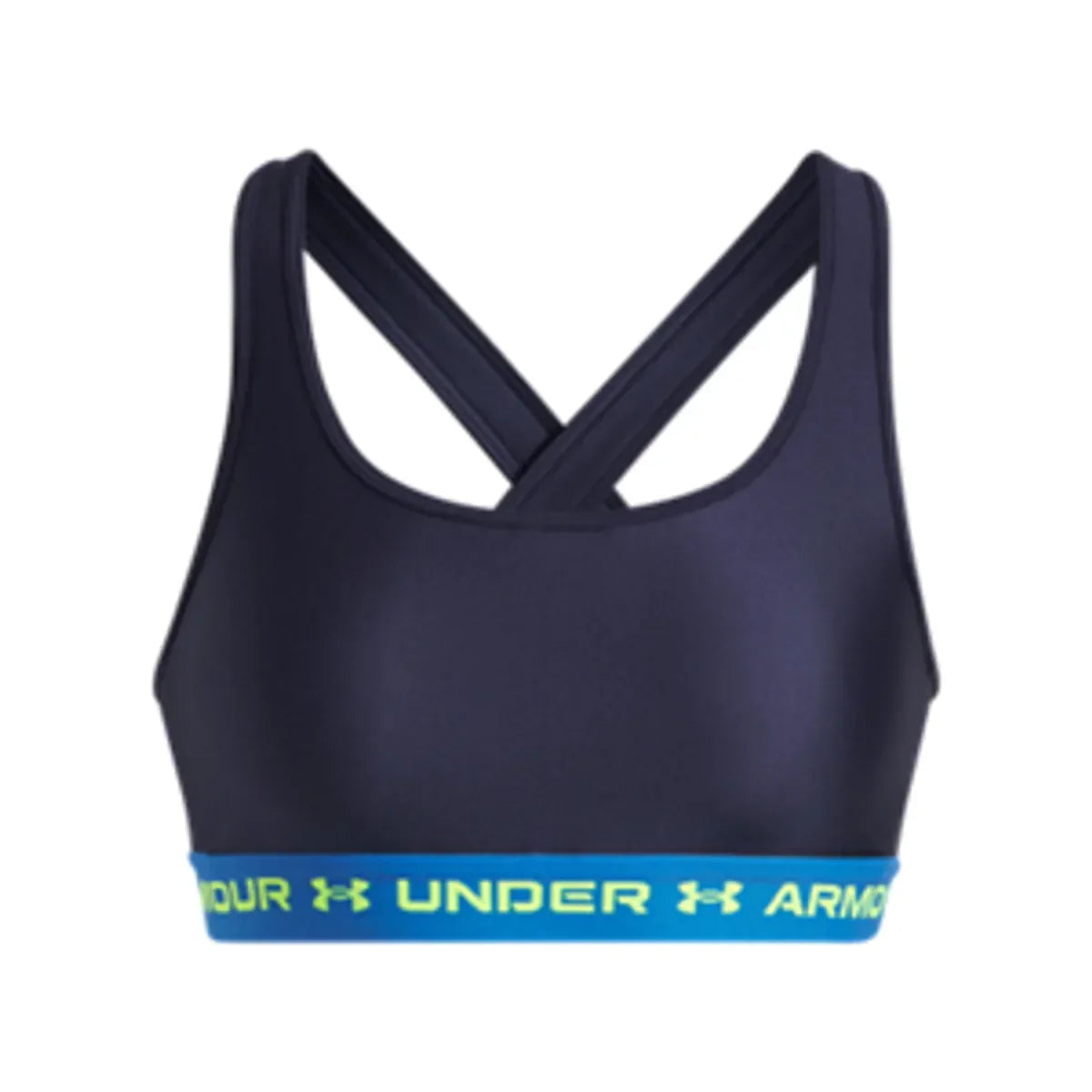 Under Armour Crossback Mid Bra Blue Atlantis