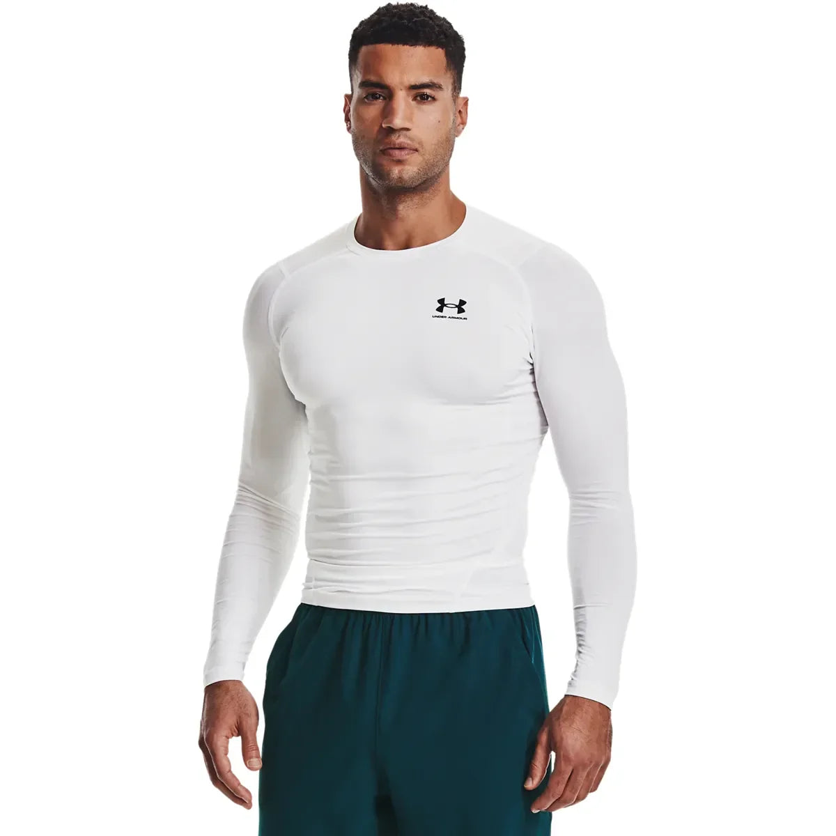 Under Armour UA HG Armour Comp LS White