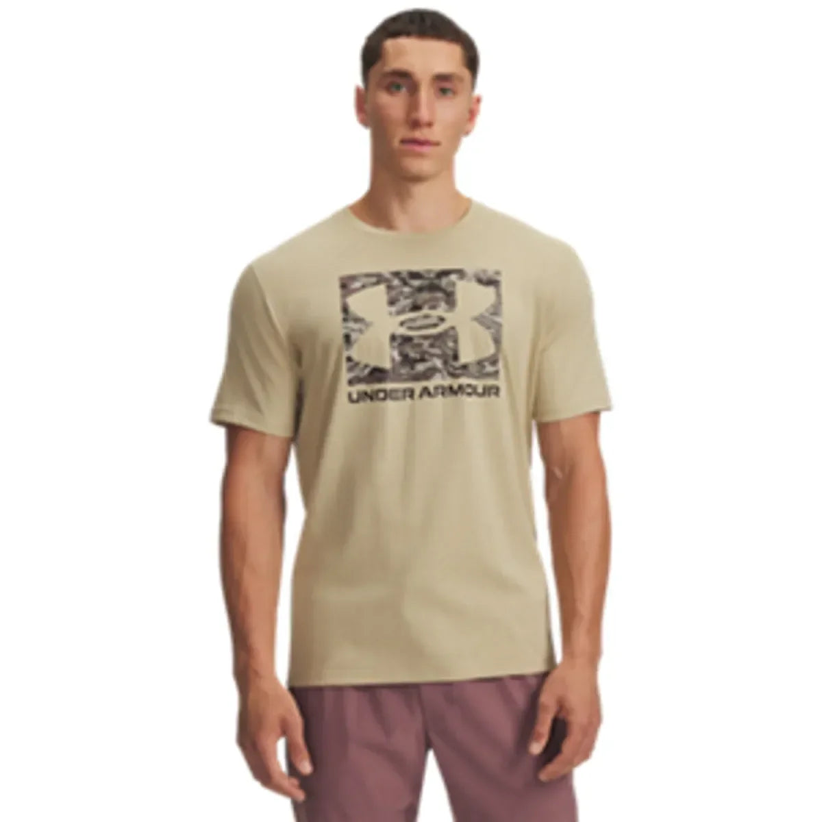 Under Armour UA ABC CAMO BOXED LOGO SS Field Khaki
