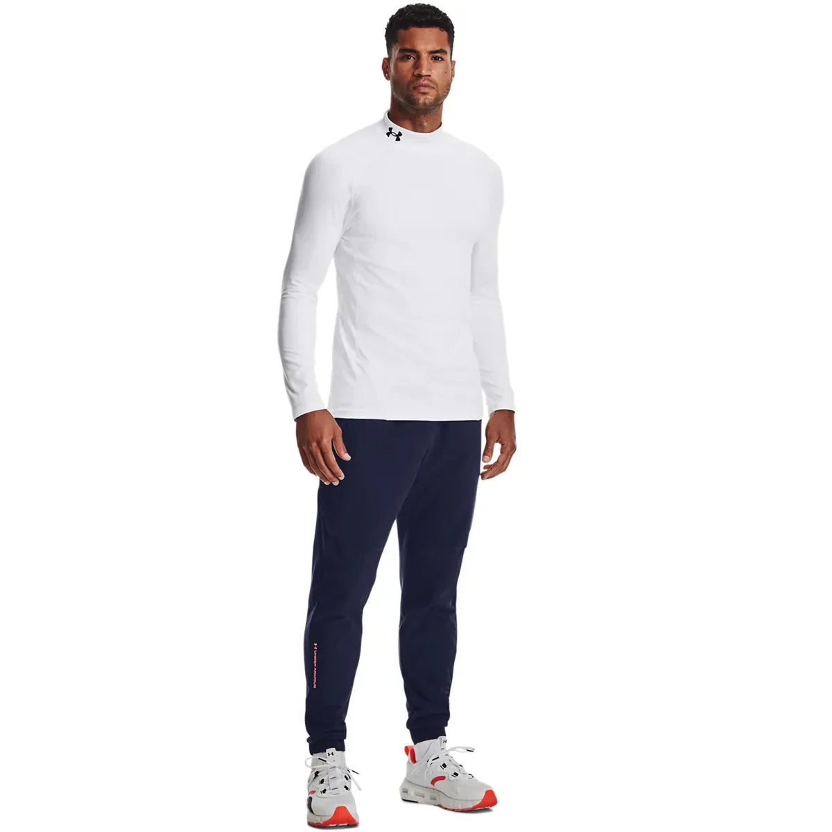 Under Armour UA CG Armour Fitted Mock White