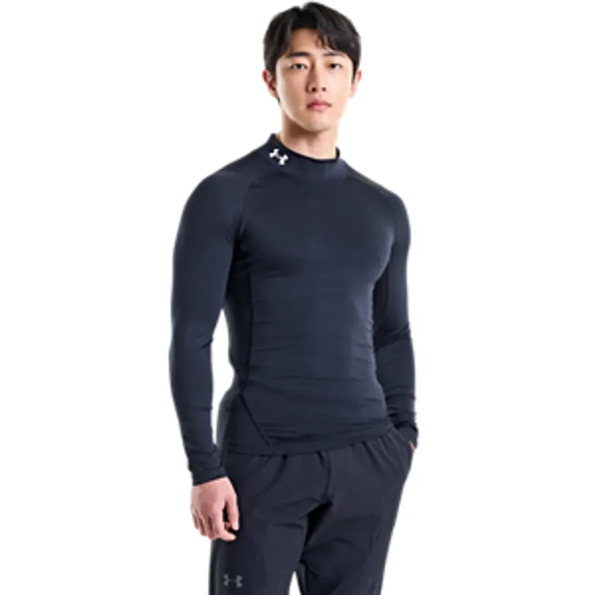 Under Armour UA HG Armour Comp Mock LS Black