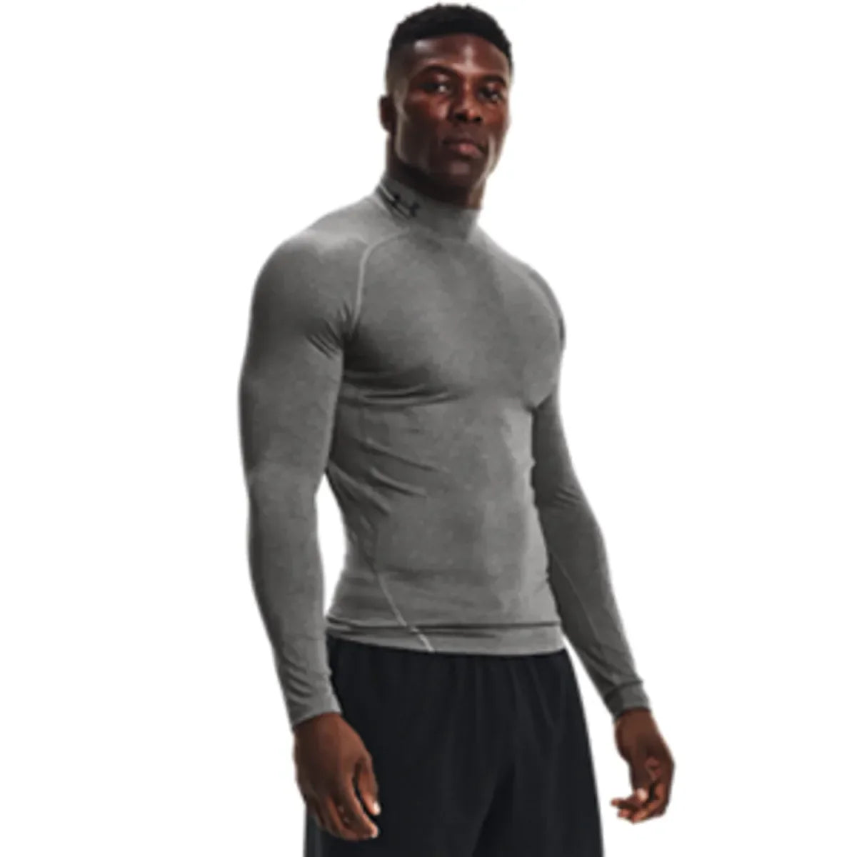 Under Armour UA HG Armour Comp Mock LS Carbon Heather