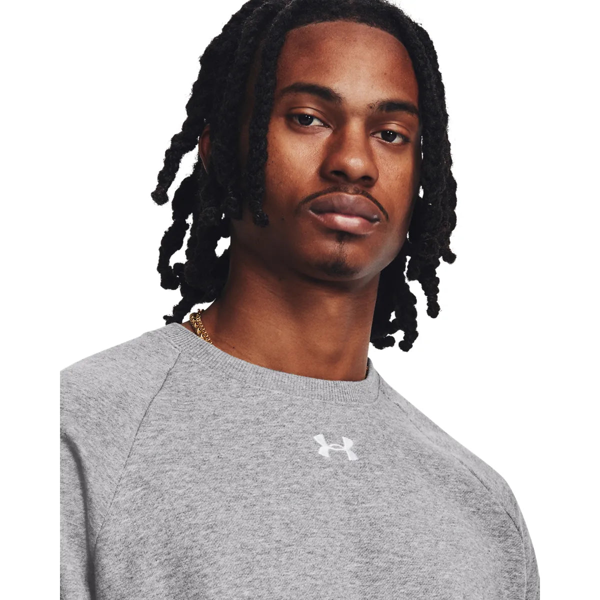 Under Armour UA Rival Fleece Crew Castlerock Light Heather