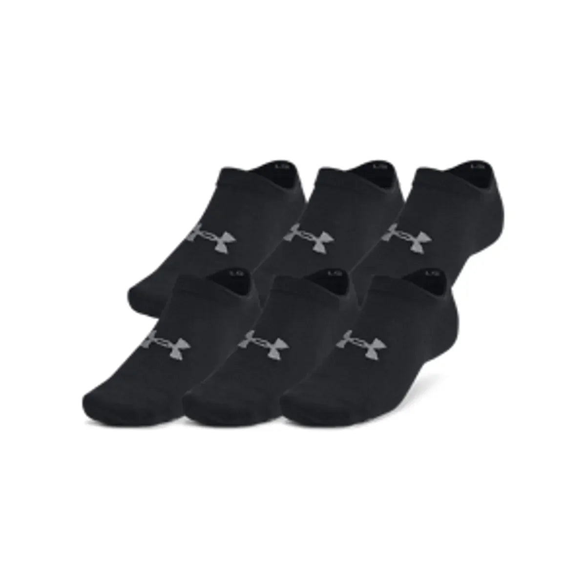 Under Armour UA Essential No Show 6pk Black