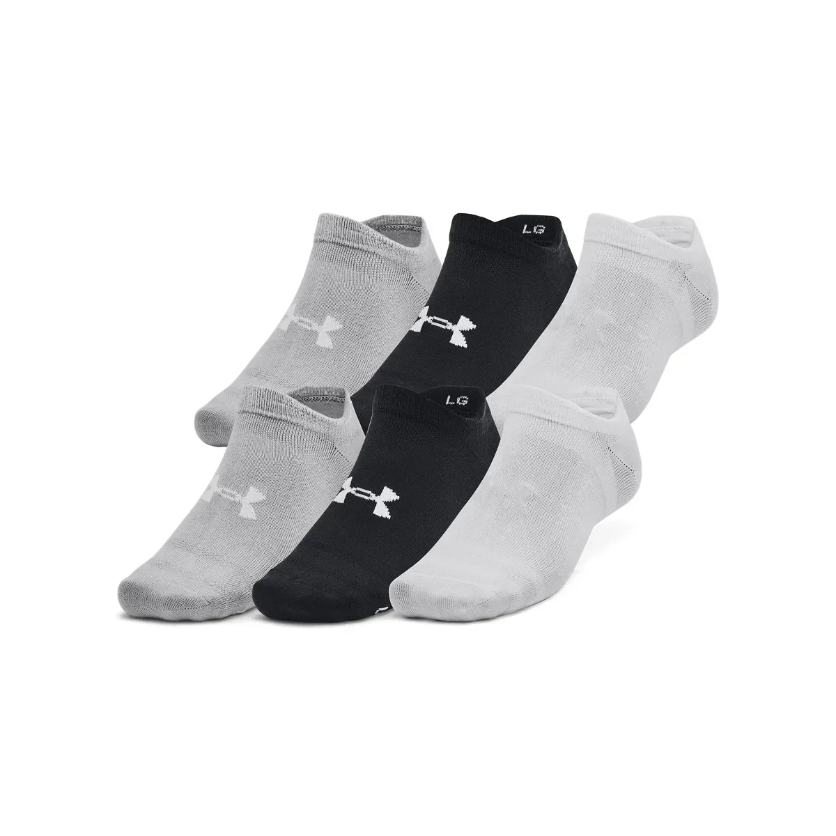 Under Armour UA Essential No Show 6pk Black