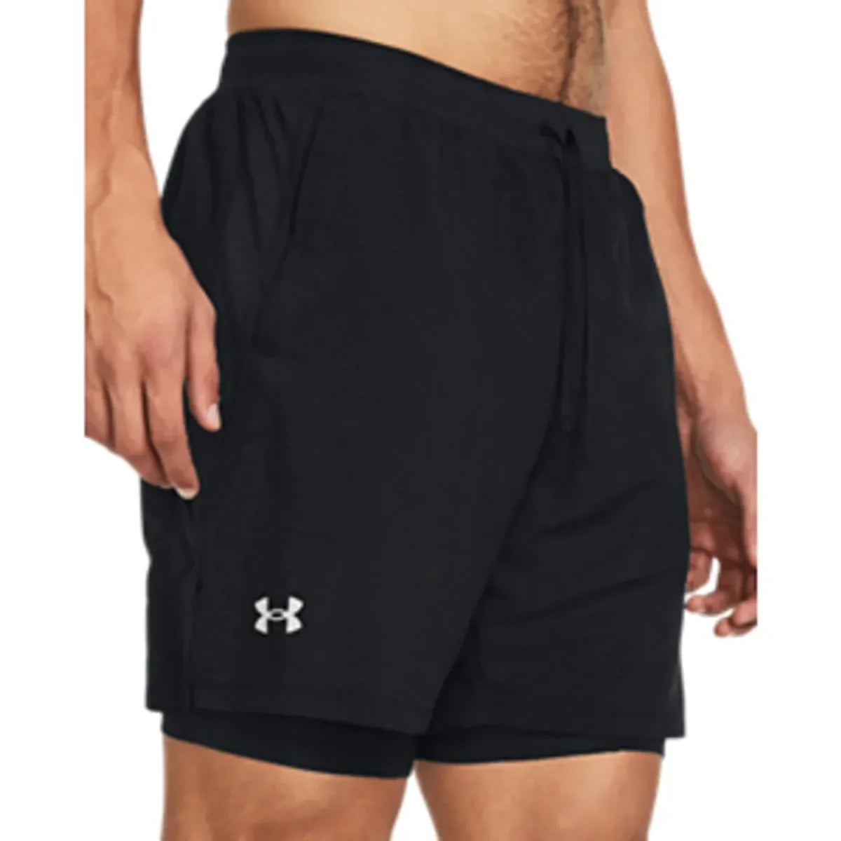 Under Armour UA LAUNCH 7'' 2-IN-1 SHORTS Black