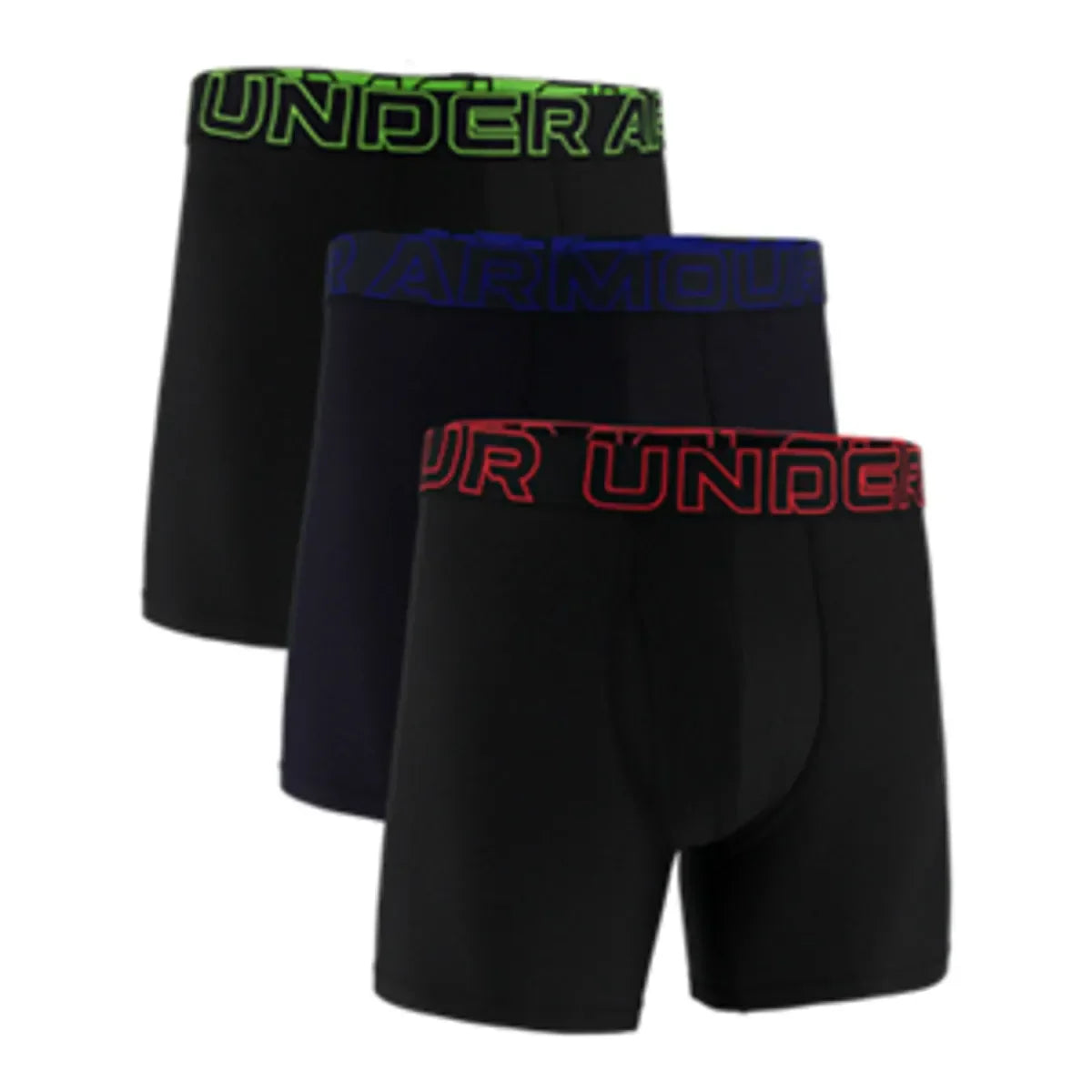 Under Armour UA PERFORMANCE TECH - SOLID 6 IN 3PK Black