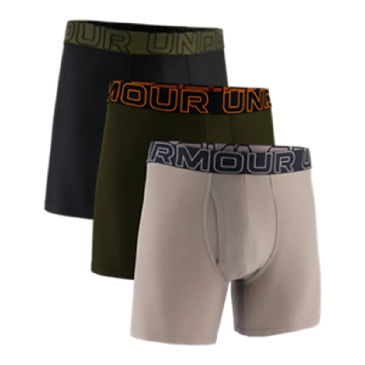 Under Armour UA PERFORMANCE TECH - SOLID 6 IN 3PK Taupe Dusk