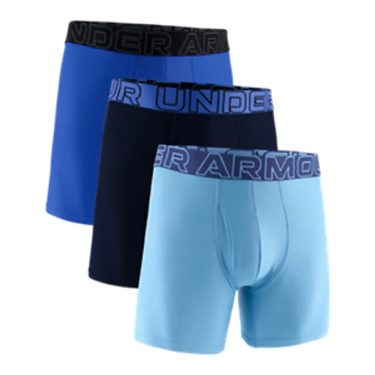 Under Armour UA PERFORMANCE TECH - SOLID 6 IN 3PK Blue Smoke