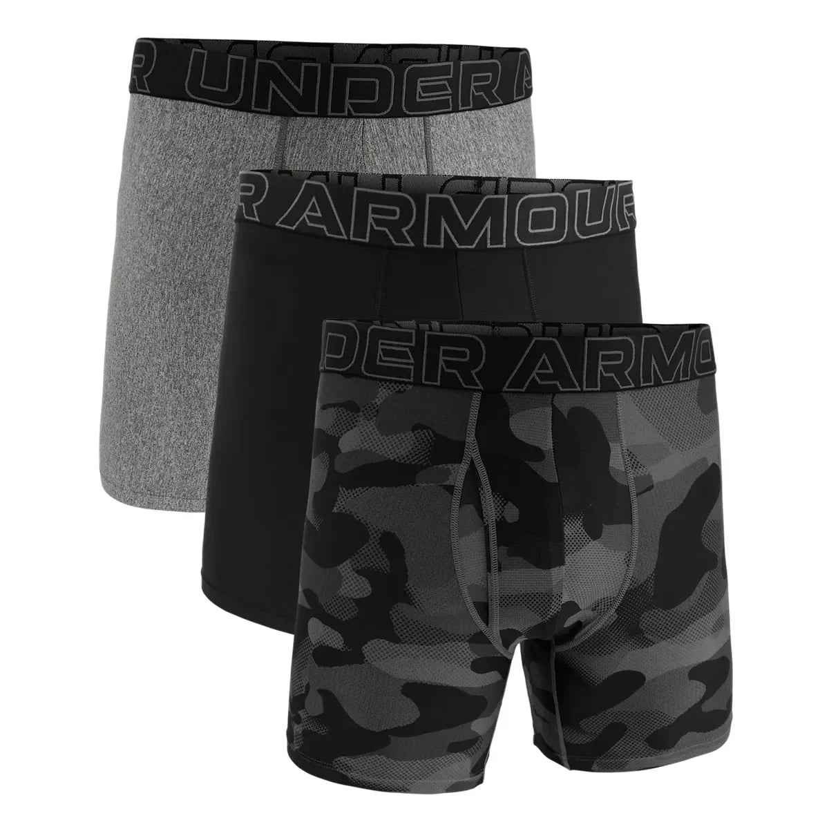 Under Armour UA PERFORMANCE TECH - NOVELTY 6" 3pk Black