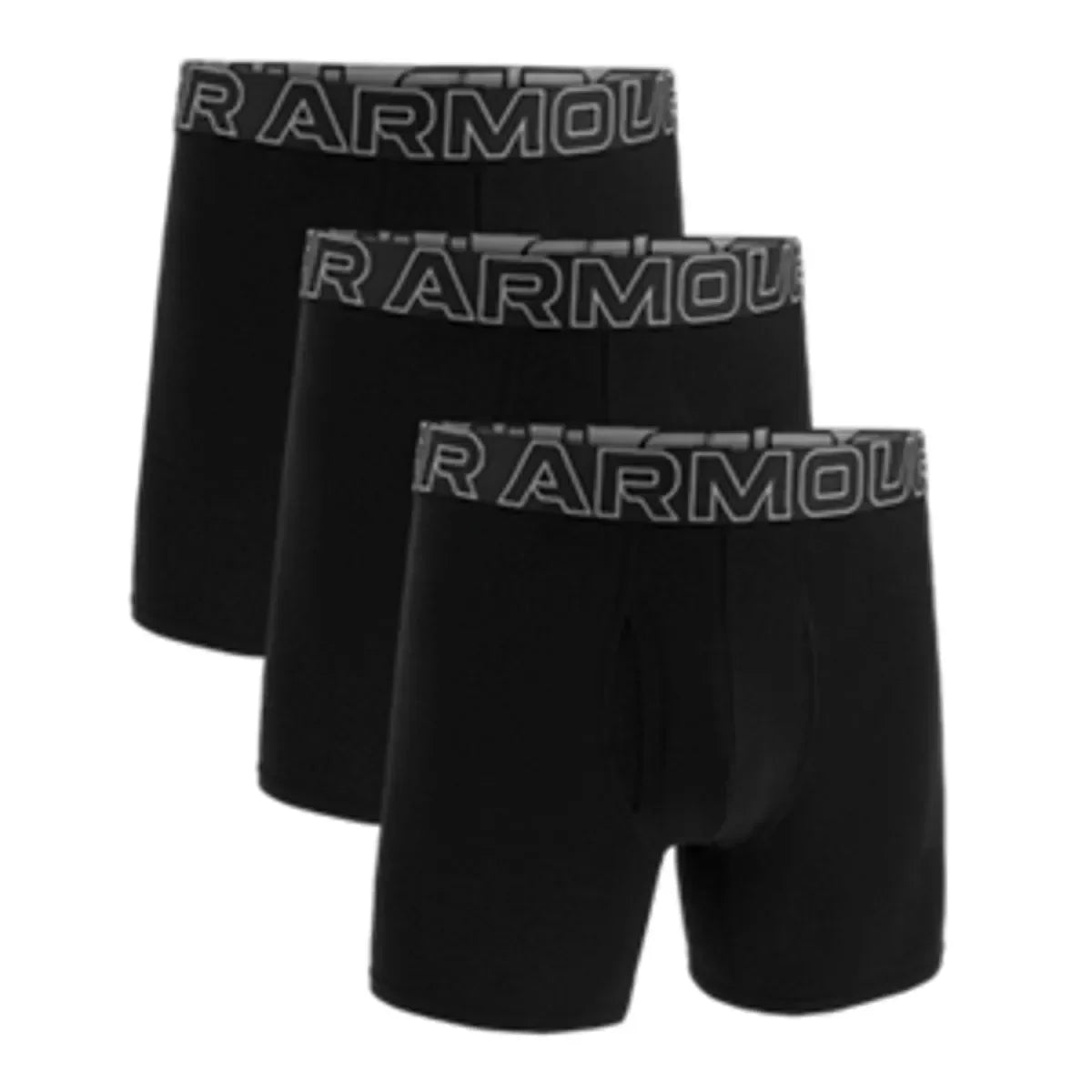 Under Armour UA PERFORMANCE COTTON - SOLID 6" 3pk Black