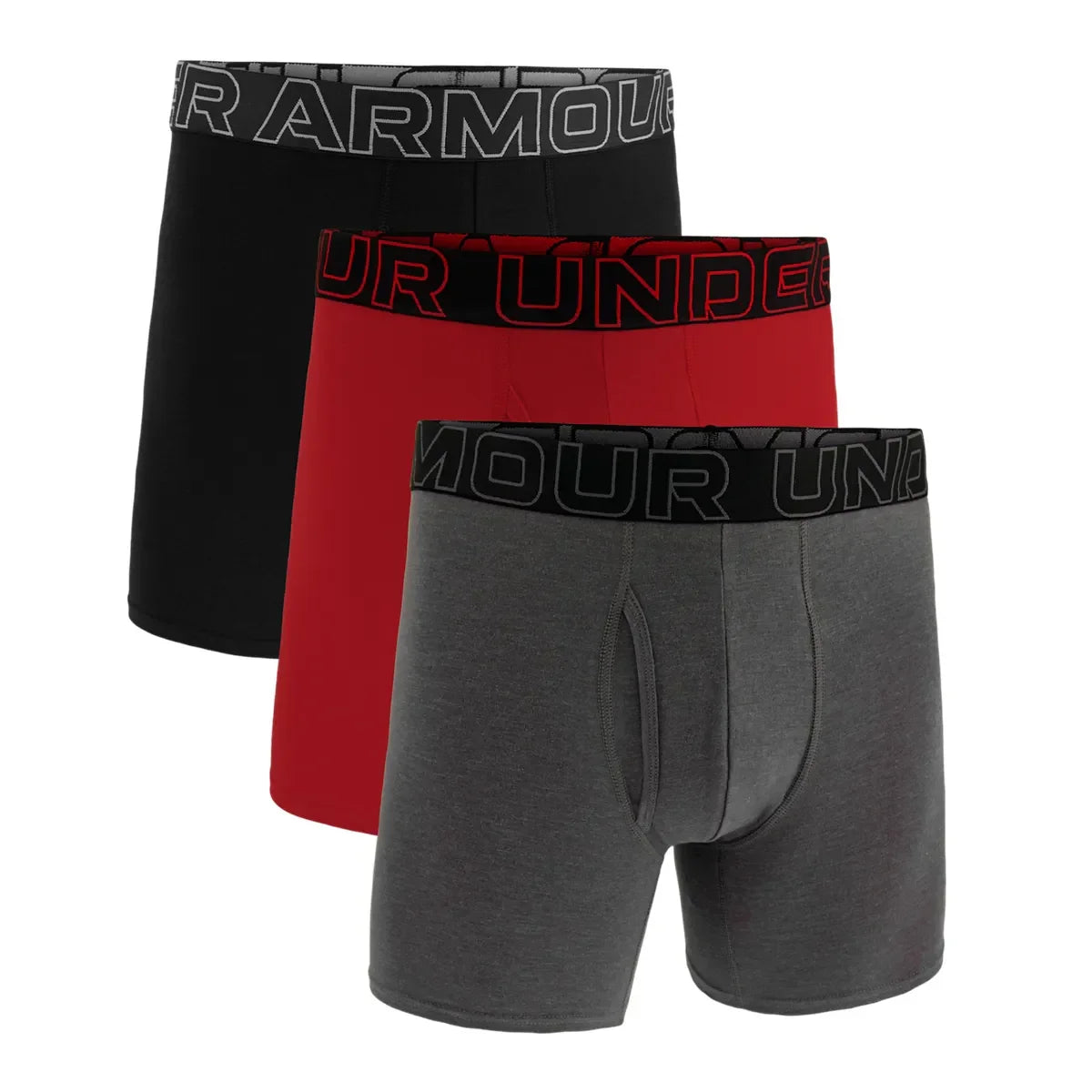 Under Armour UA PERFORMANCE COTTON - SOLID 6" 3pk Castlerock