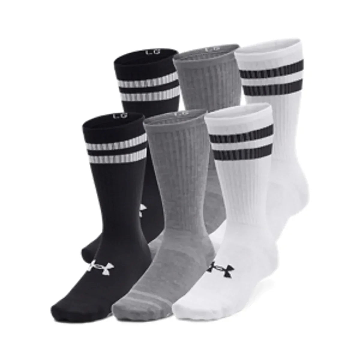 Under Armour UA Essential 6pk Crew Mod Gray